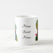Wasserfarbe Niedliche Zuhause Sweet Zuhause Art Kaffeetasse (Mittel)