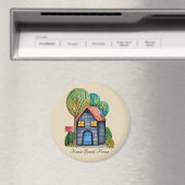 Wasserfarbe Niedliche Zuhause Sweet Zuhause Art Magnet (In Situ (Geschirrspüler))