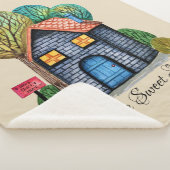 Wasserfarbe Niedliche Zuhause Sweet Zuhause Art Sherpadecke (3/4)