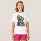 Wasserfarbe Niedliche Zuhause Sweet Zuhause Art T-Shirt (Vorne ganz)