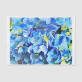 Wasserfarbe Nikko Blauer Hydrangea Seidenpapier (Vorderseite)