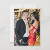 Wasserfarbe Noelle Gold Dankeskarte (Vorderseite)