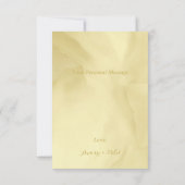 Wasserfarbe Noelle Gold Dankeskarte (Rückseite)