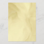 Wasserfarbe Noelle Gold mit Schneefrässchen Menü Menükarte (Rückseite)