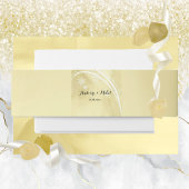 Wasserfarbe Noelle Hochzeit Einladung Bauch Band