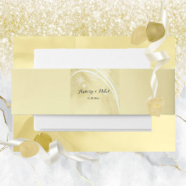 Wasserfarbe Noelle Hochzeit Einladung Bauch Band