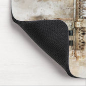 Wasserfarbe Notre Dame Kathedrale Fassade Mousepad (Ecke)