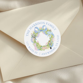 Wasserfarbe Nutcracker-Adresse Runder Aufkleber