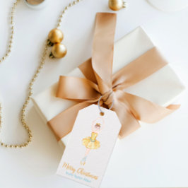 Wasserfarbe Nutcracker Ballerina Geschenkanhänger