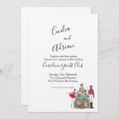 Wasserfarbe Nutcracker Ballett Tänzer Einladung (Vorne/Hinten)