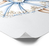 Wasserfarbe Nutcracker Ballett Weihnachten Balleri Poster (Ecke)