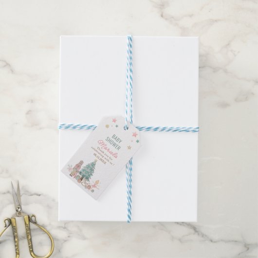 Wasserfarbe Nutcracker Frohe Weihnachtsgebäck Geschenkanhänger (Mit Garn)