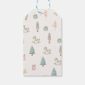 Wasserfarbe Nutcracker Frohe Weihnachtsgebäck Geschenkanhänger (Rückseite)