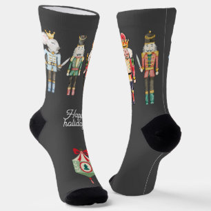 Wasserfarbe Nutcracker Niedlicher traditioneller O Socken