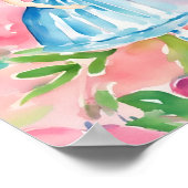 Wasserfarbe Nutcracker und Clara Christmas Poster (Ecke)