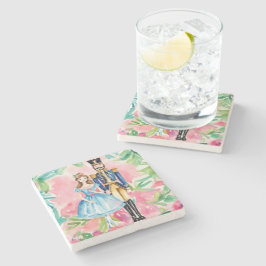 Wasserfarbe Nutcracker und Clara Christmas Steinuntersetzer