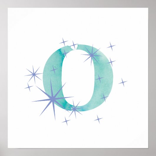 Wasserfarbe O Poster (Vorne)