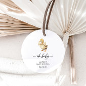 Wasserfarbe Oh Baby Duck Babydusche Geschenkanhänger