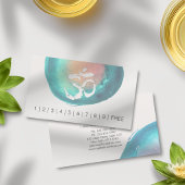 Wasserfarbe Om Symbol YOGA Instructor Loyalty Punc Treuekarte