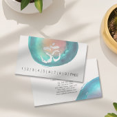 Wasserfarbe Om Symbol YOGA Instructor Loyalty Punc Treuekarte
