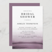 Wasserfarbe Ombre Lila Moderne Graduierungsparty i Einladung (Vorne/Hinten)