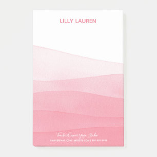 Wasserfarbe Ombre Pink Yoga Studio Yoga Post-it Klebezettel