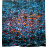 Wasserfarbe - Orange Duschvorhang (Vorderseite)