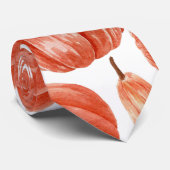 Wasserfarbe Orange Pumpkin Muster Krawatte (Gerollt)