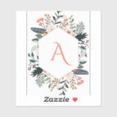 Wasserfarbe Orangefarbene Blütenpflanzen Erstmalig Aufkleber (Blatt)