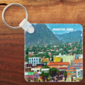 Wasserfarbe Oranjestad, Aruba Schlüsselanhänger (Vorderseite)