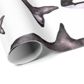 Wasserfarbe Orca Geschenkpapier (Rolleneckpunkt)