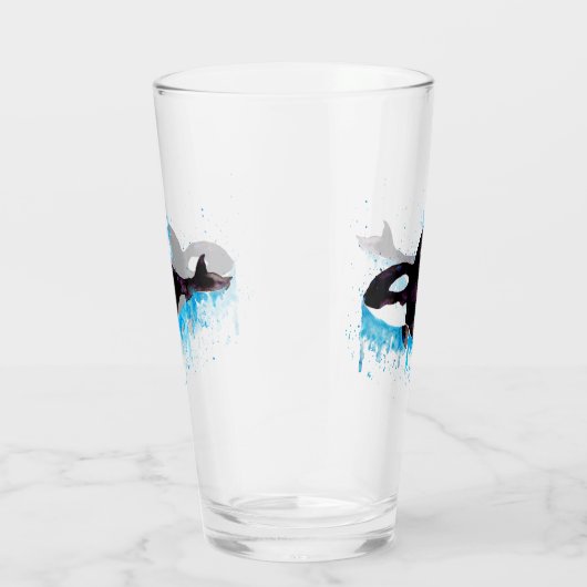 Wasserfarbe Orca Glas (Rechts)