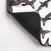 Wasserfarbe Orca Mousepad (Ecke)