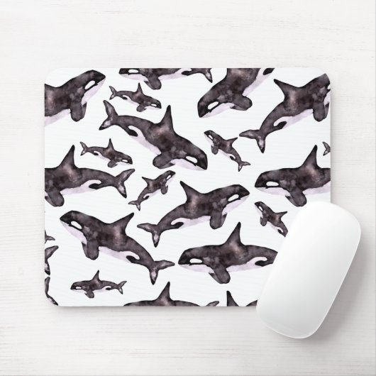 Wasserfarbe Orca Mousepad (Mit Mouse)