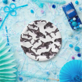 Wasserfarbe Orca Pappteller (Party)