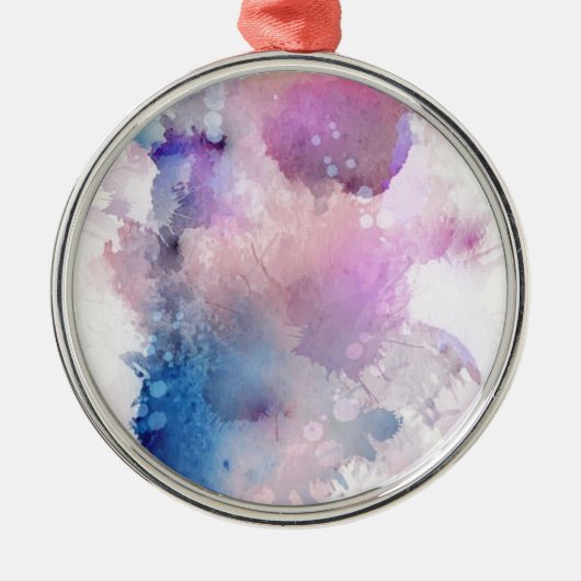 Wasserfarbe Ornament Aus Metall (Vorne)