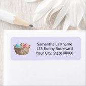 Wasserfarbe Ostereier Jagd Korb Lavendel Anschrift (Insitu)