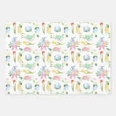 Wasserfarbe Ostern Sonniges Jahr Geschenkpapier Set (Vorderseite 2)