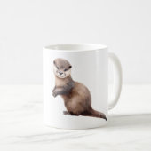 Wasserfarbe Otter Kaffeetasse (VorderseiteRechts)