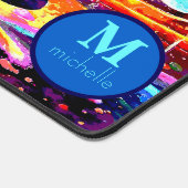 WASSERFARBE OUTER SPACE MONOGRAMM DESIGN SCHREIBTISCHUNTERLAGE (Ecke)