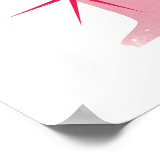 Wasserfarbe P Poster (Ecke)