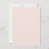 Wasserfarbe Pampas Grass Boho Girl Babydusche Einladung (Rückseite)