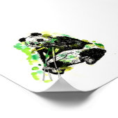 Wasserfarbe Panda Poster (Ecke)
