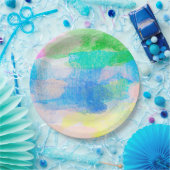 Wasserfarbe Pappteller (Party)
