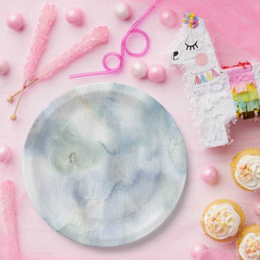 Wasserfarbe Pappteller (Party)