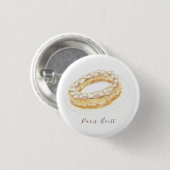 Wasserfarbe Paris-Brest Button (Vorne & Hinten)