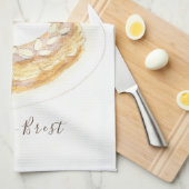 Wasserfarbe Paris-Brest Geschirrtuch (Viertel Falte)