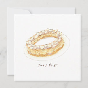 Wasserfarbe Paris-Brest Karte