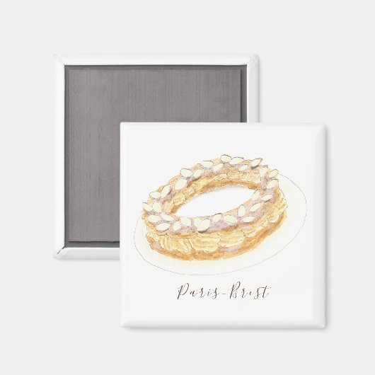 Wasserfarbe Paris-Brest Magnet (Vorderseite/Rückseite)