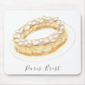 Wasserfarbe Paris-Brest Mousepad (Vorne)